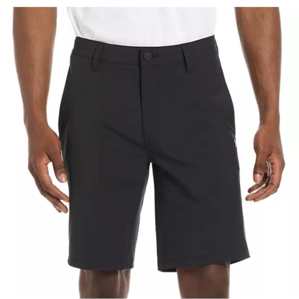 Hurley Mens All Day Hybrid Short. Color Black. Size 32 NWT NEW!